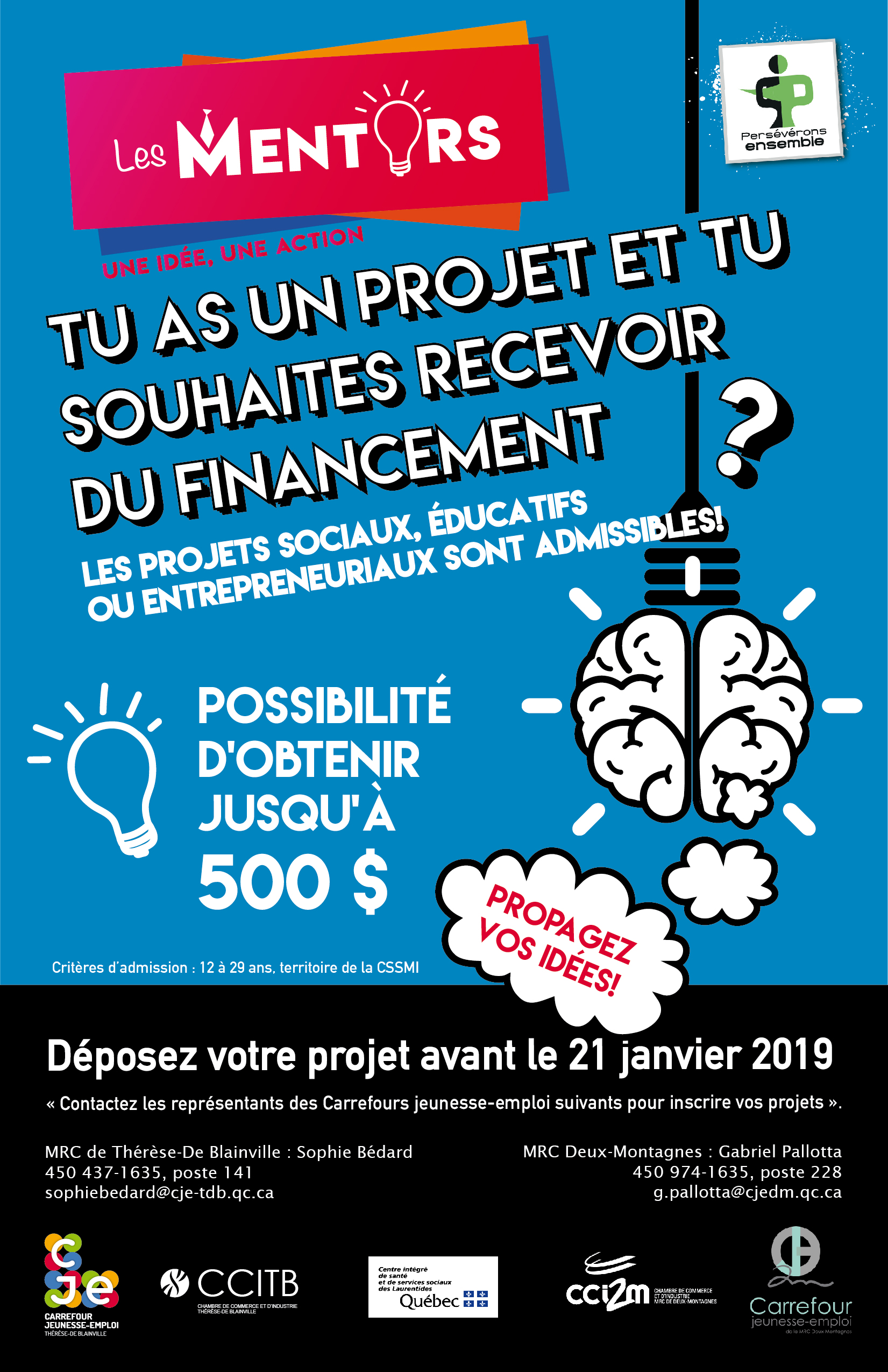 Les Mentors 2019 - Appel de projets