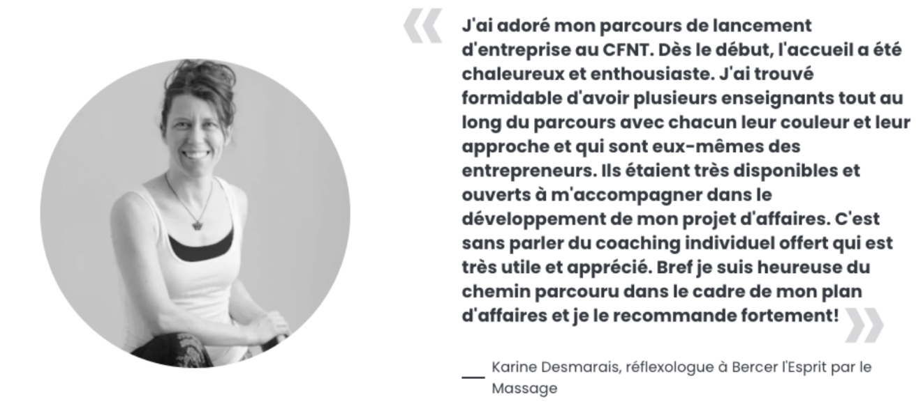Témoignage Lancement d'une entreprise