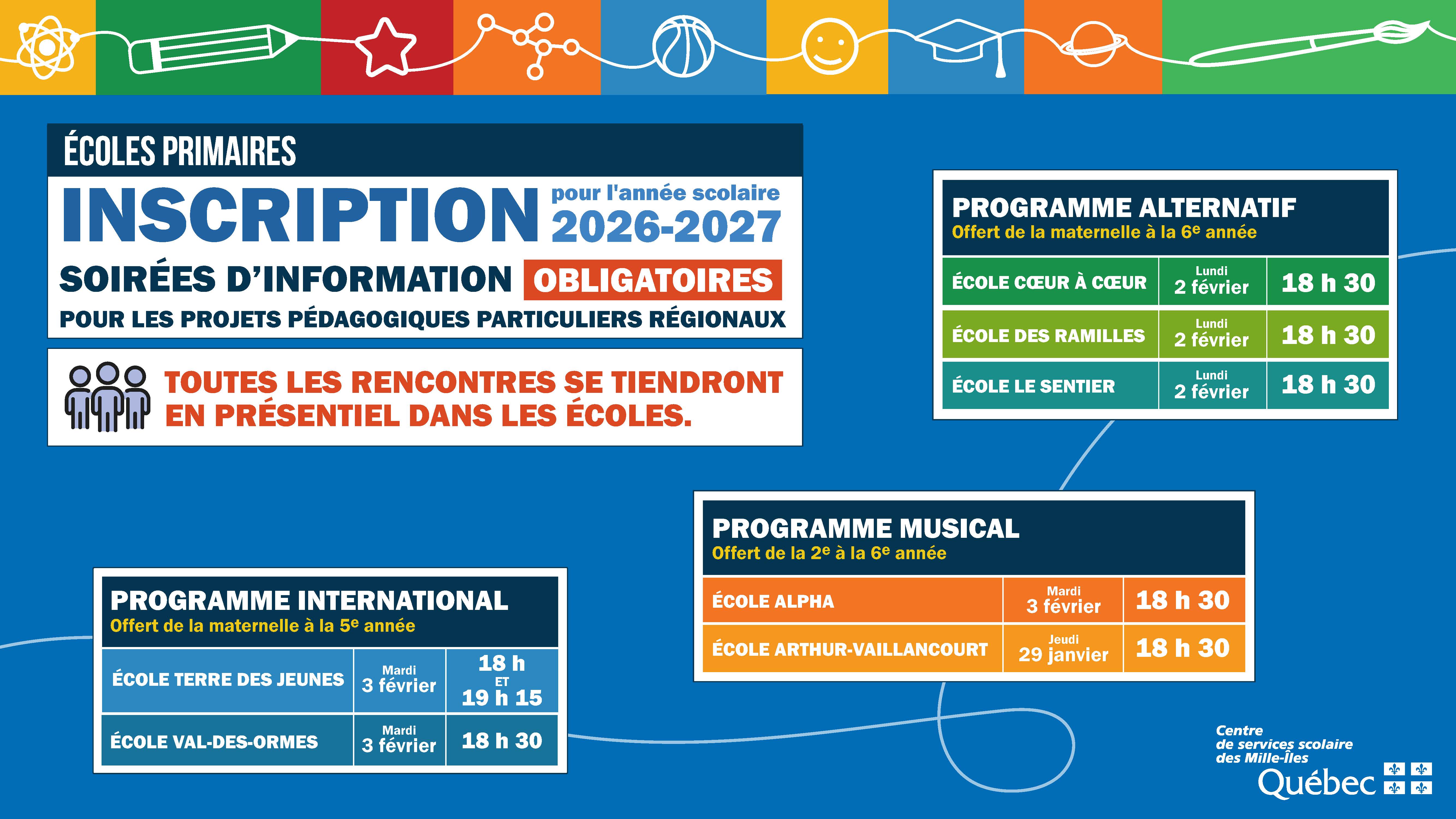 Soirées d'information